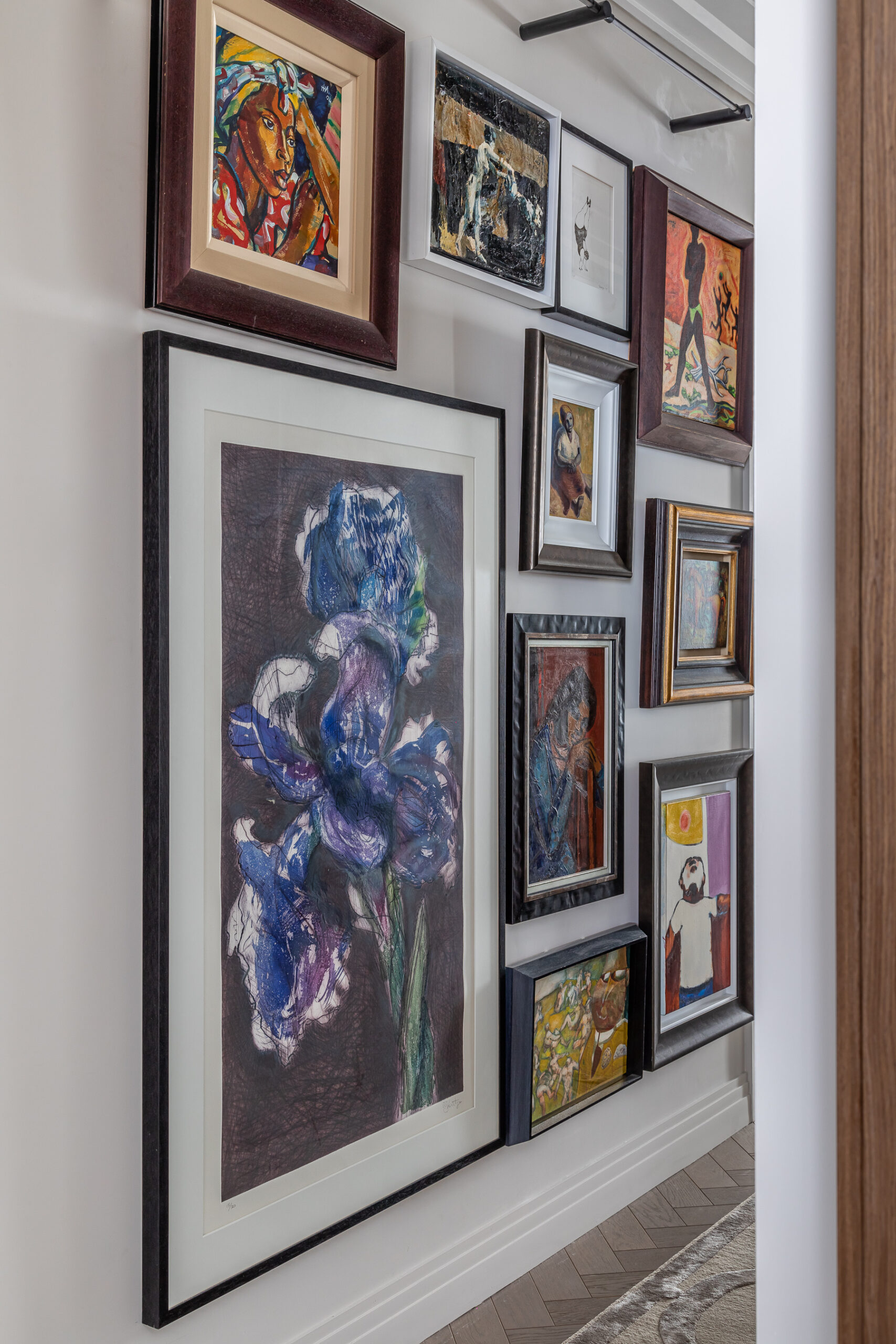 Hallway painting gallery interior design