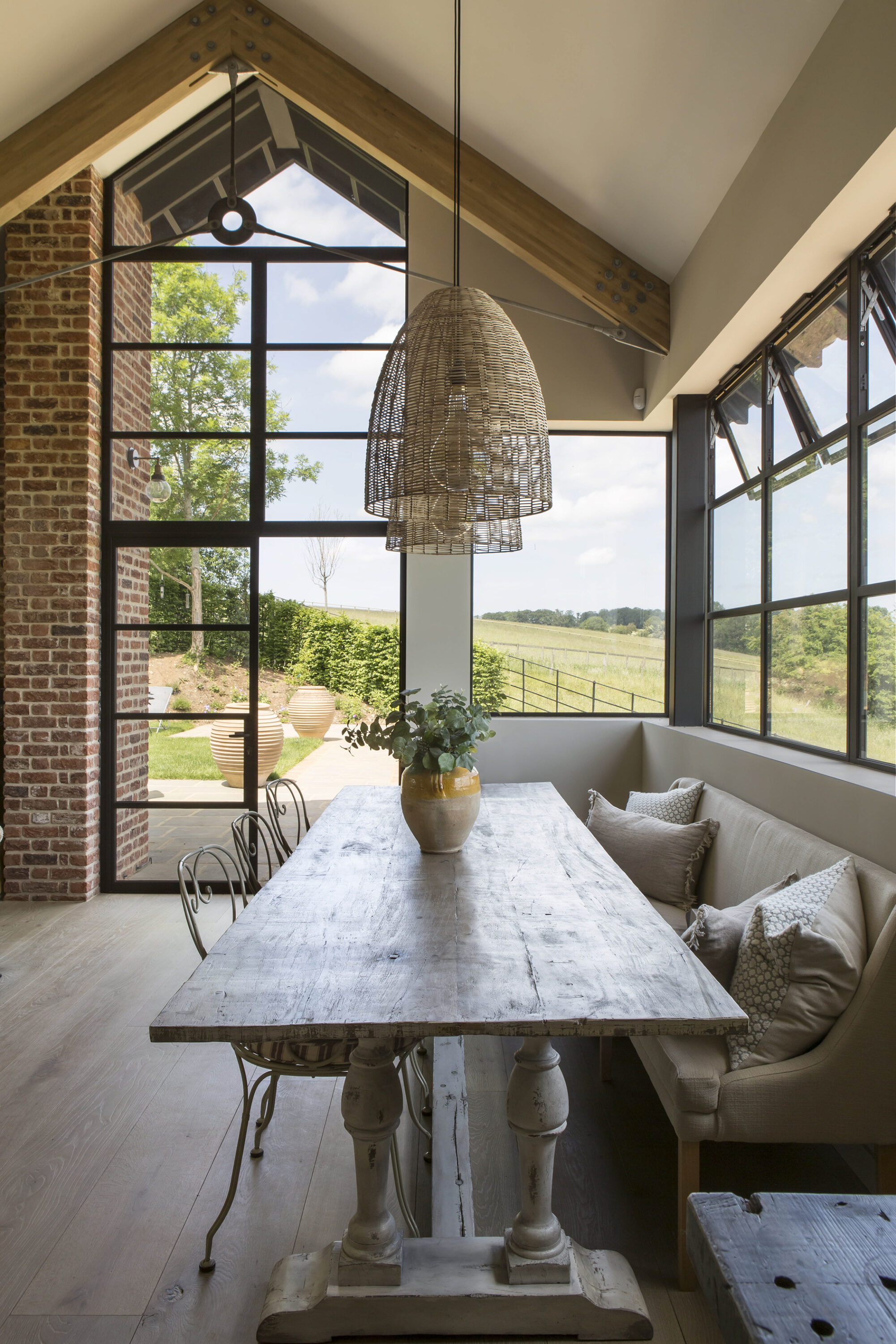 Double height kitchen interior design