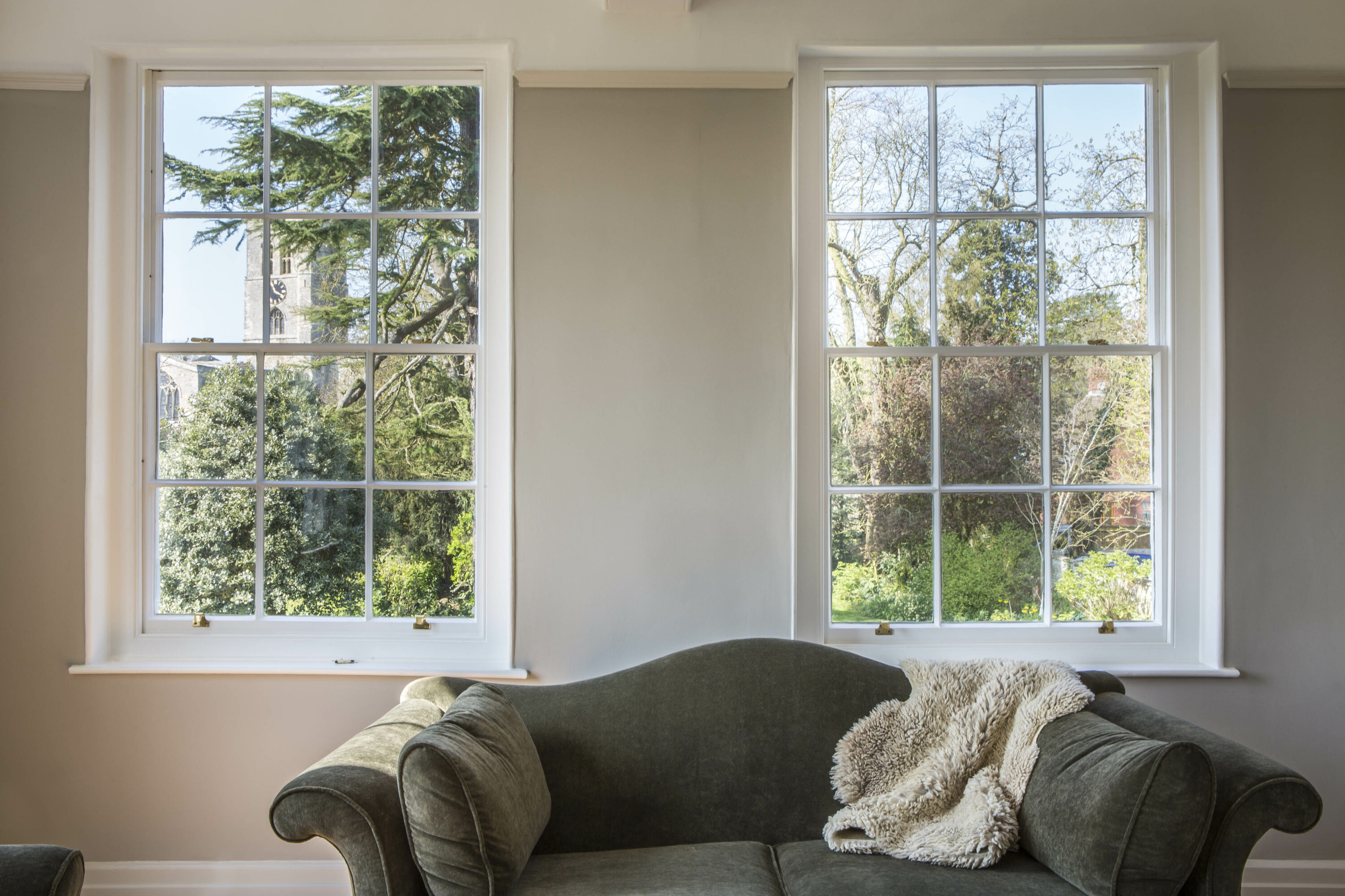 Luxury heritage living room renovation
