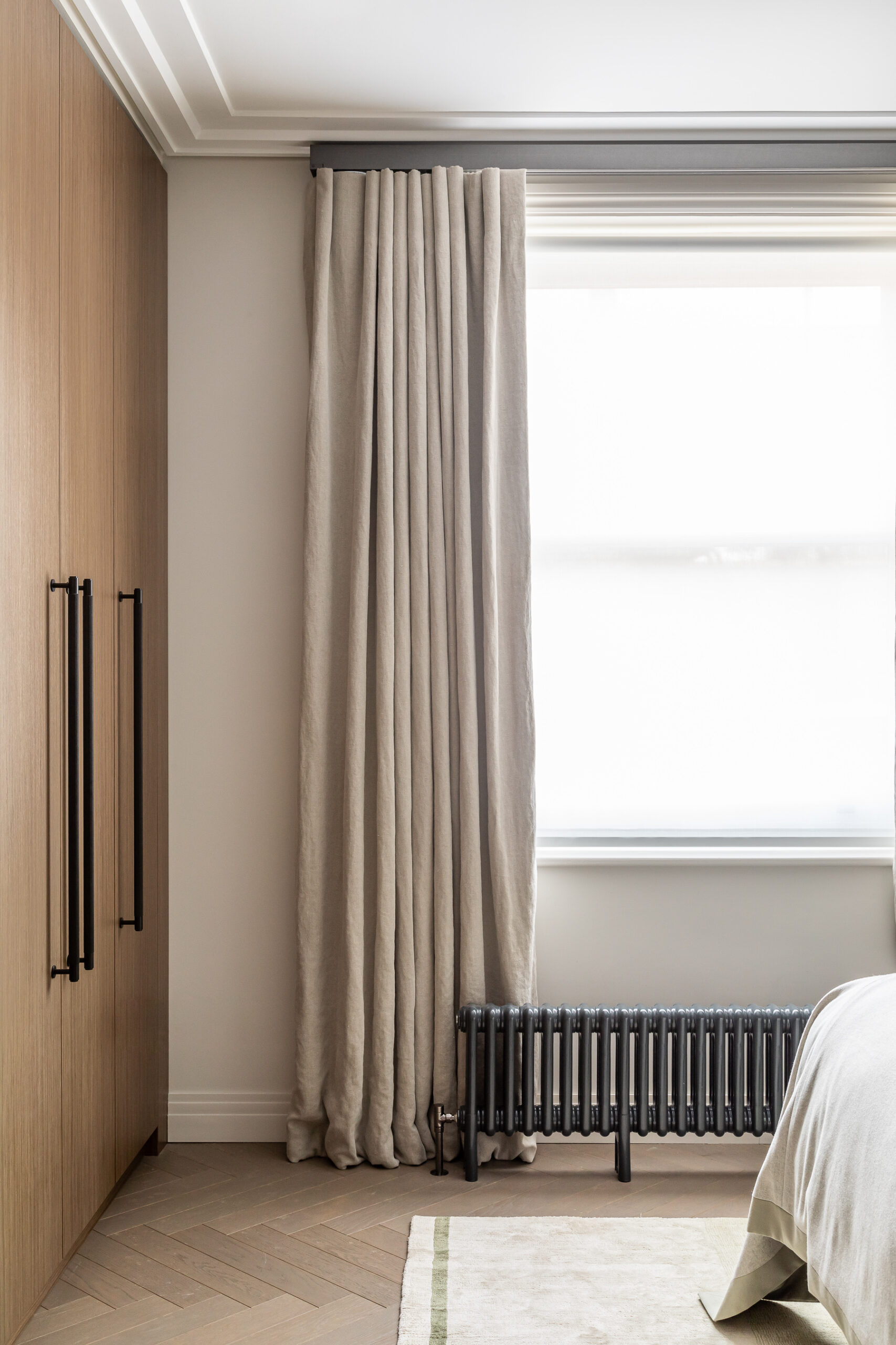 Light filled neutrals master bedroom interior design