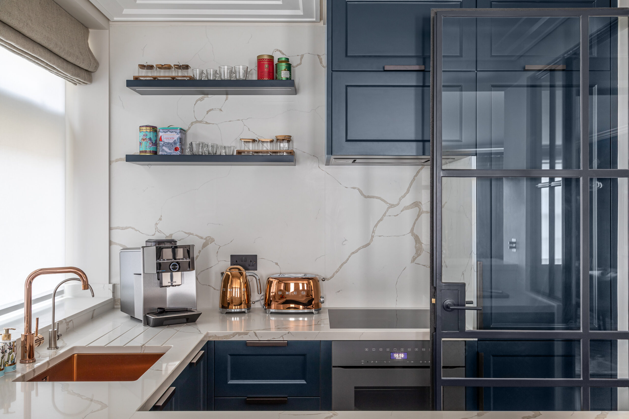 Contemporary art deco kitchen interior design