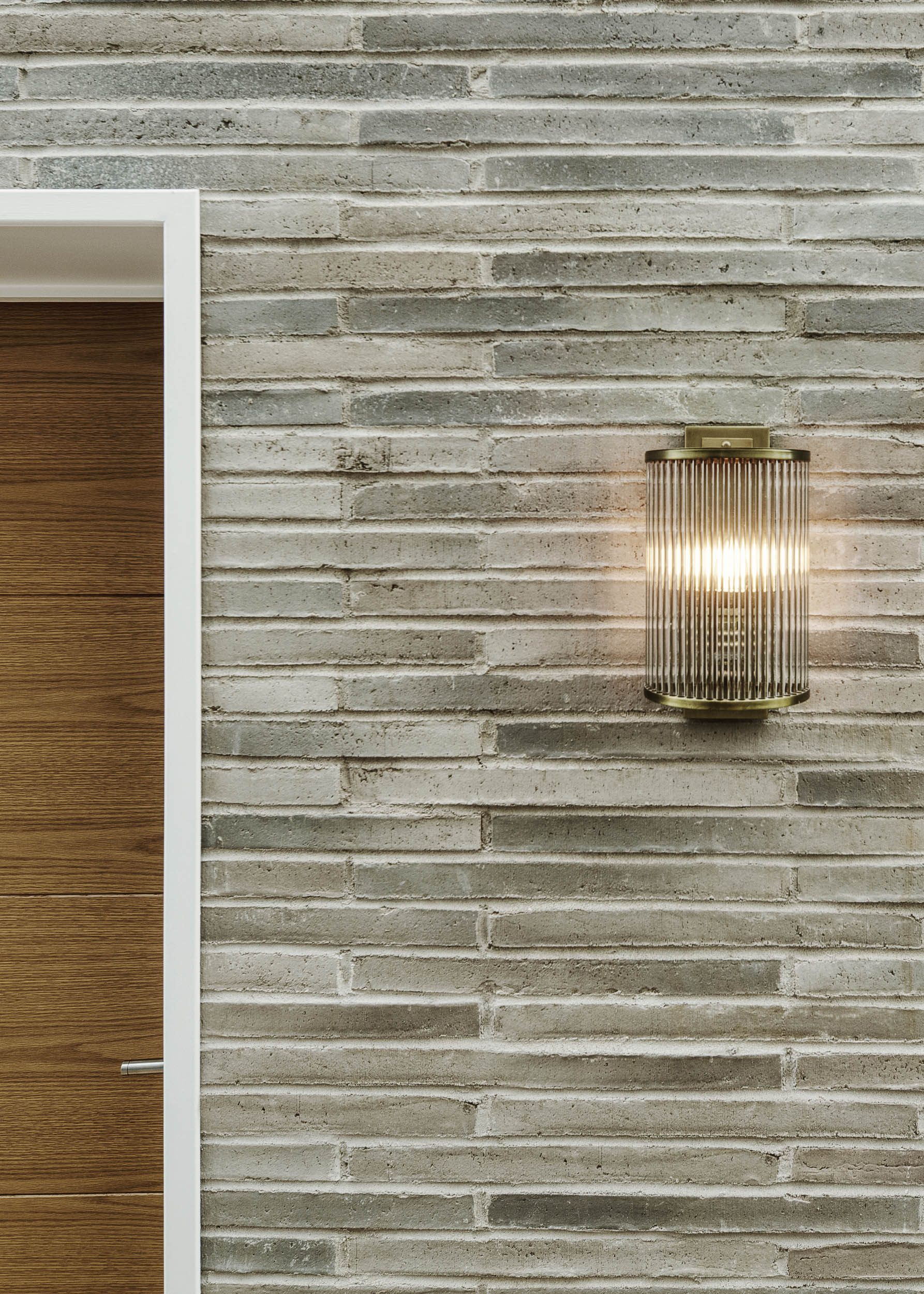 Brick cladding modern new build home design