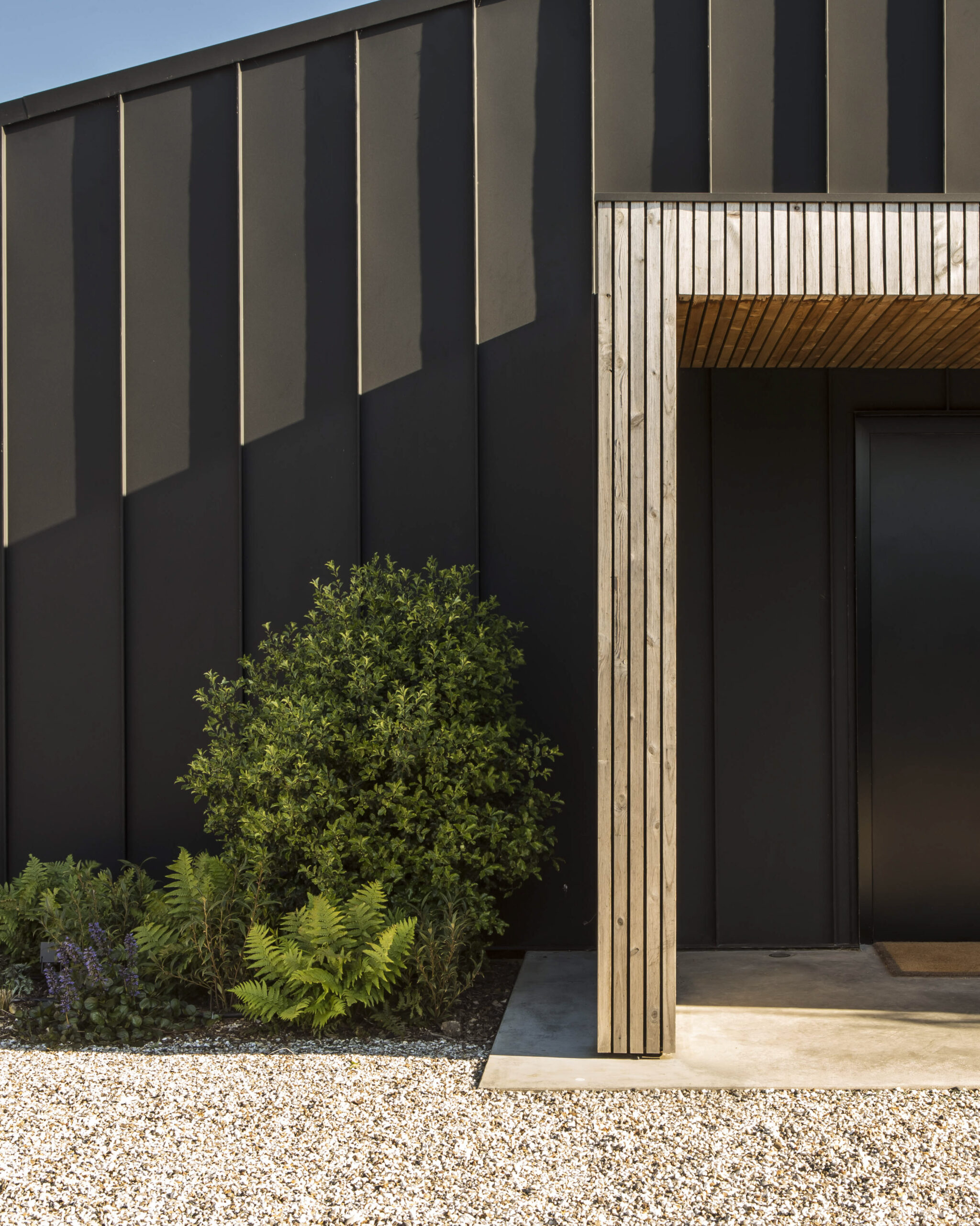 Aluminium cladding modern barn conversion