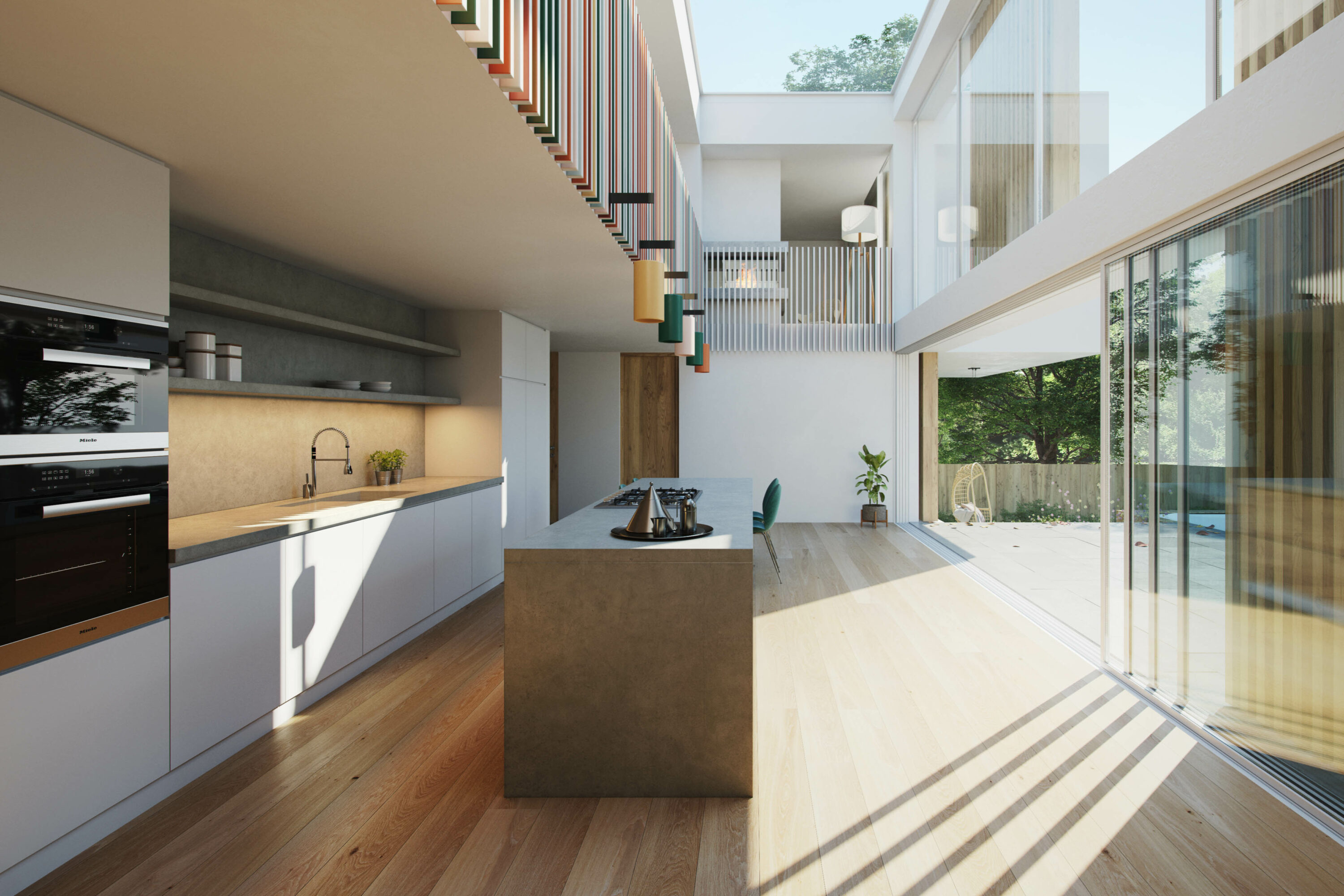 Modern riverside sustainable architects new build