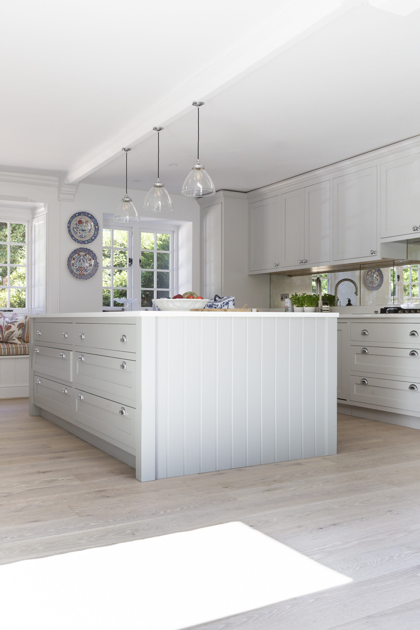 Farmhouse living room kitchen renovation