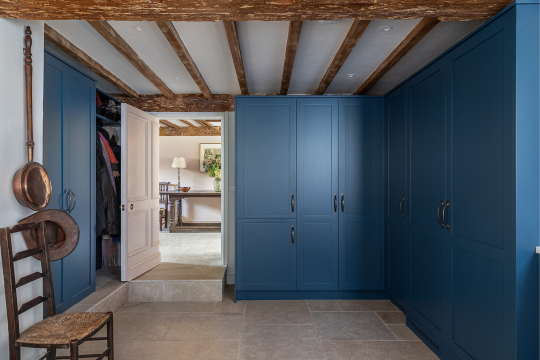 Listed heritage country home boot room interior design