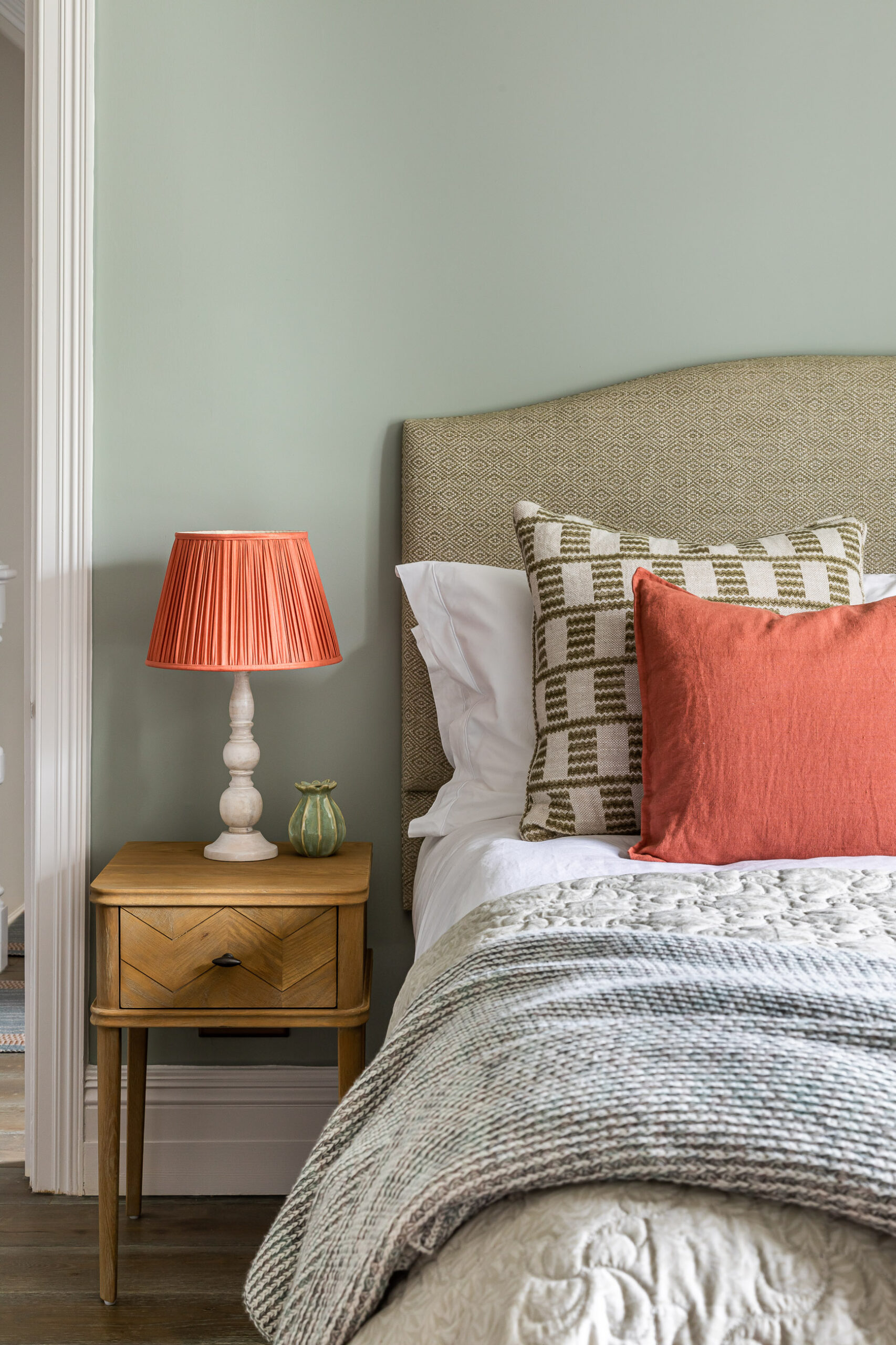 Vibrant bedroom interior design