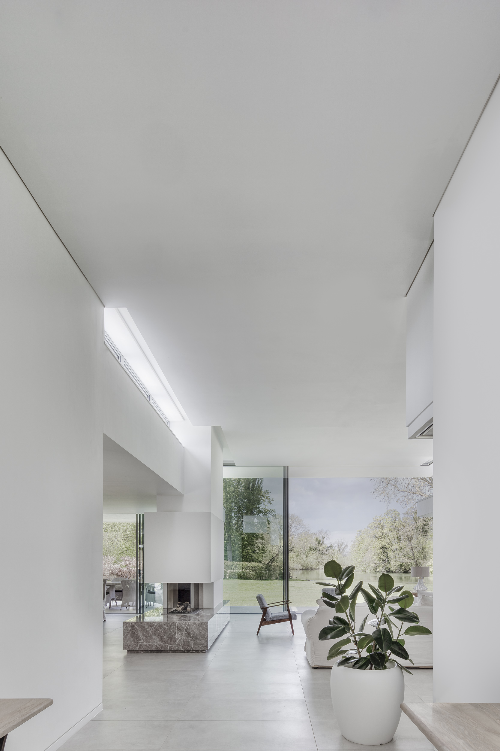 Light filled modern home new build by the river Thames