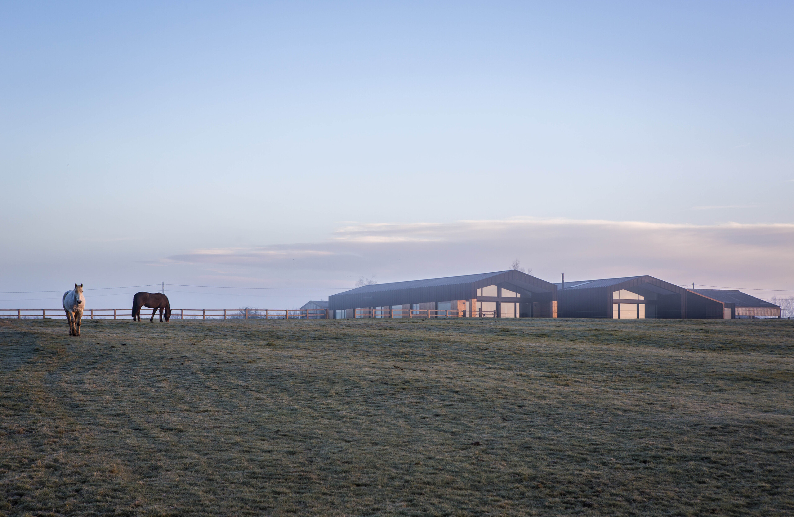 Barn at dawn