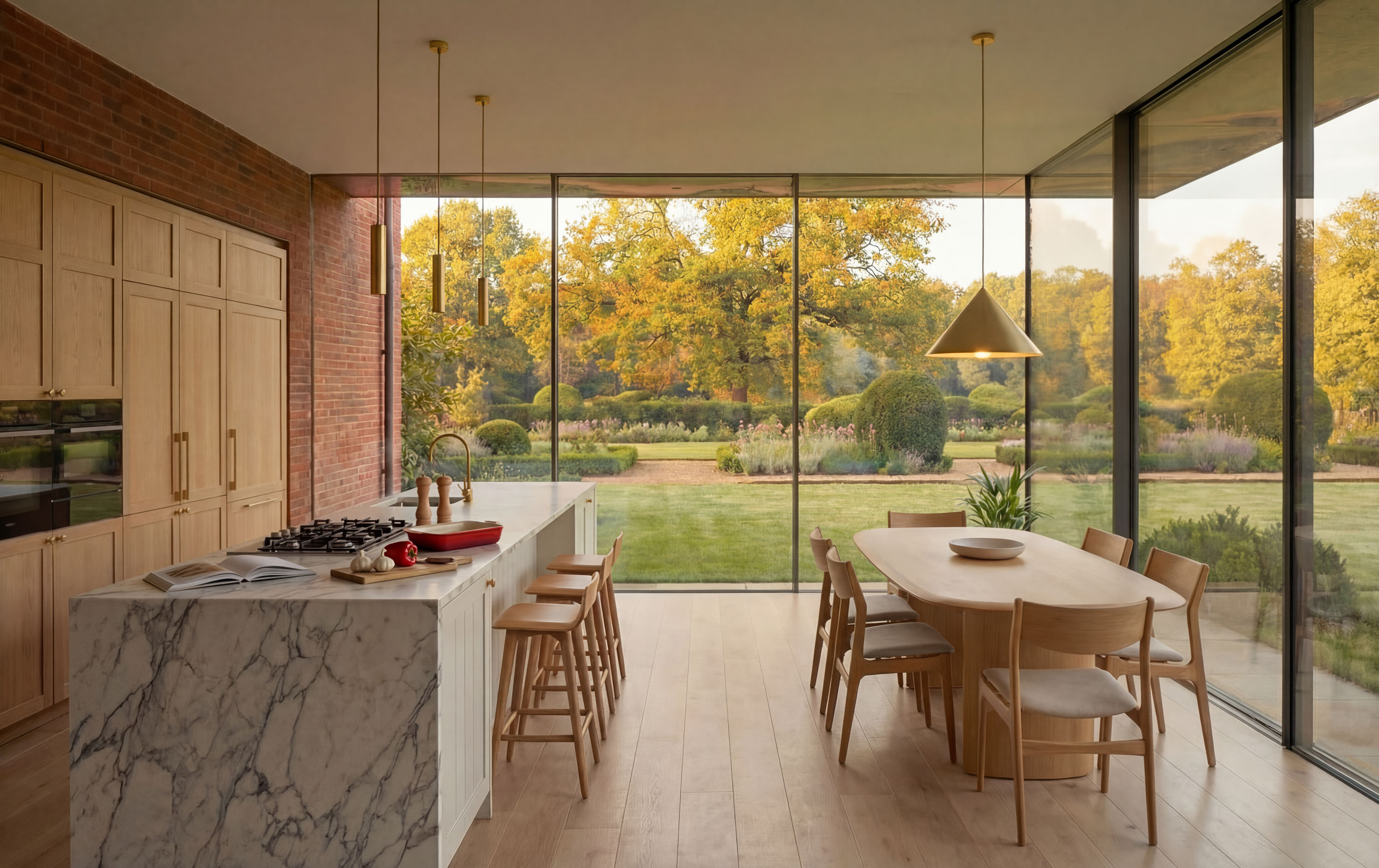 Contemporary Cotswolds kitchen interior design by HollandGreen